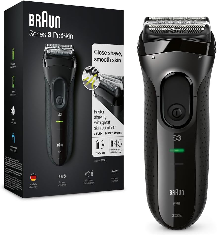 Braun series 3 proskin electric shaver for men 3020s
